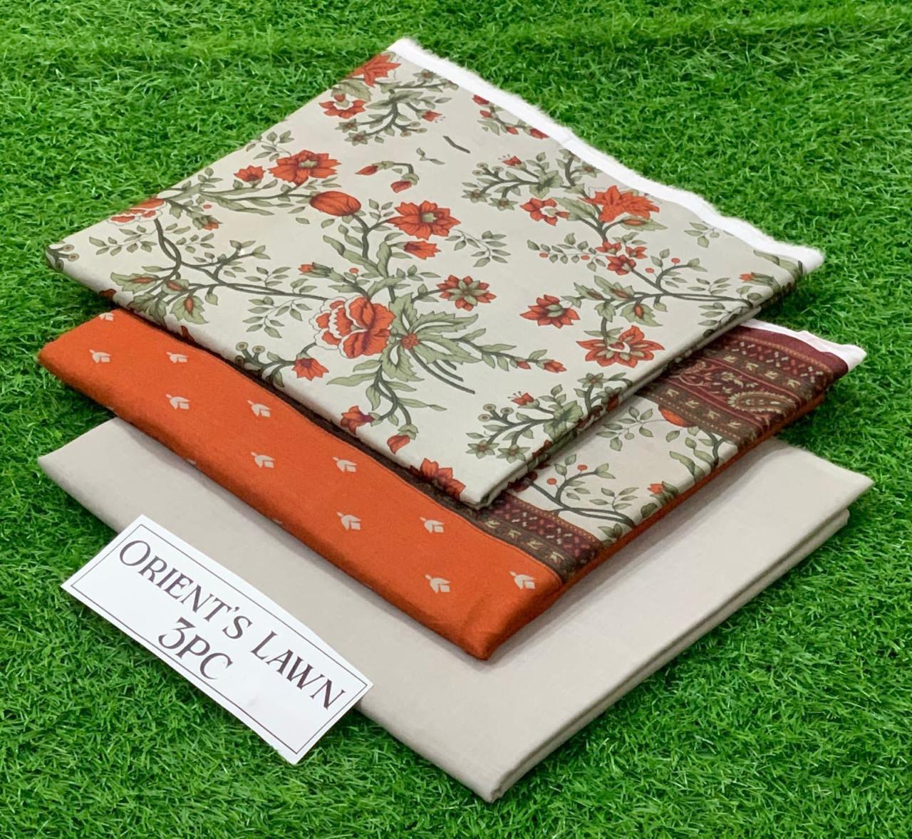 3Pc Printed Lawn