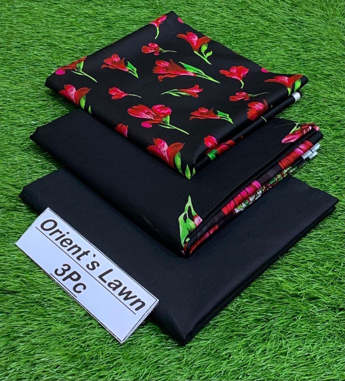 3Pc Printed Lawn