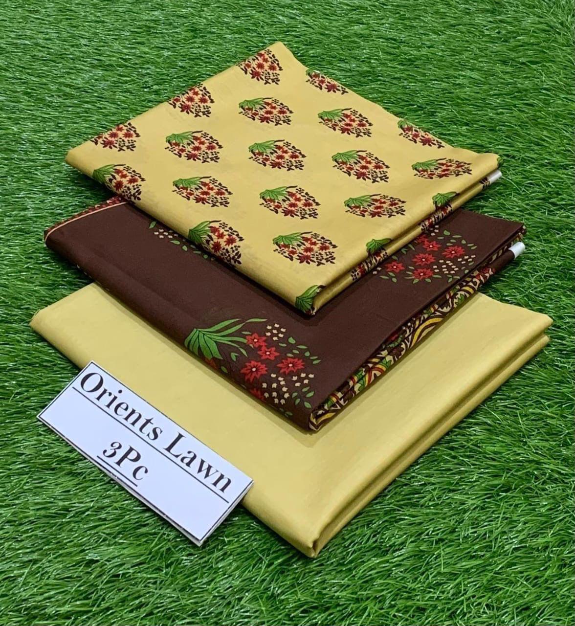3Pc Printed Lawn
