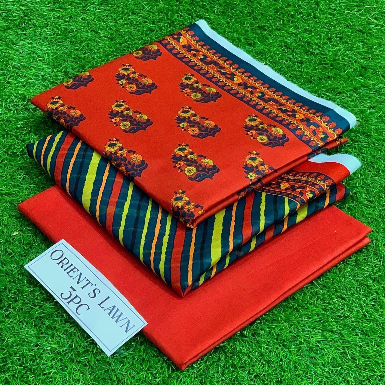 3Pc Printed Lawn