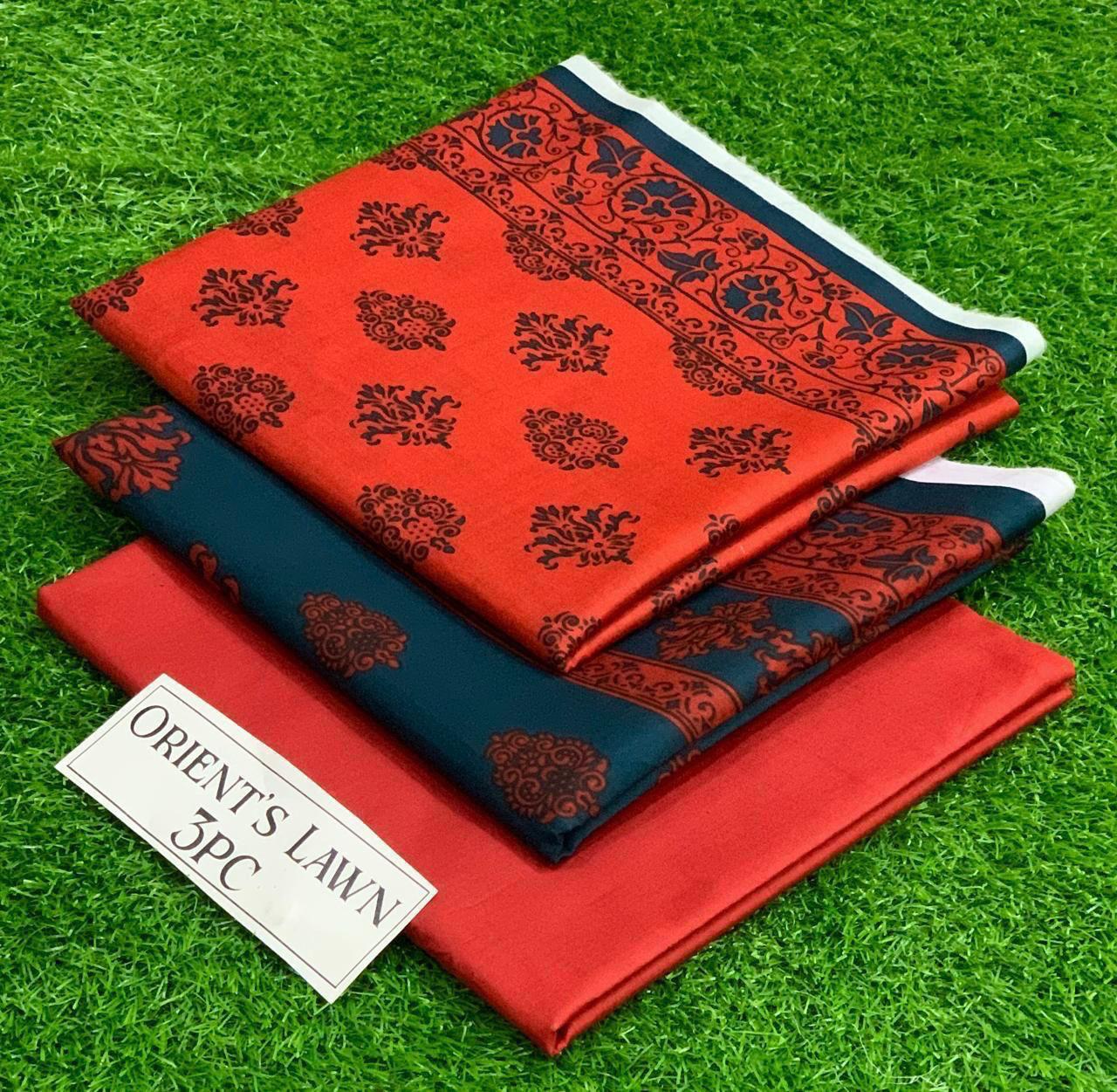 3Pc Printed Lawn