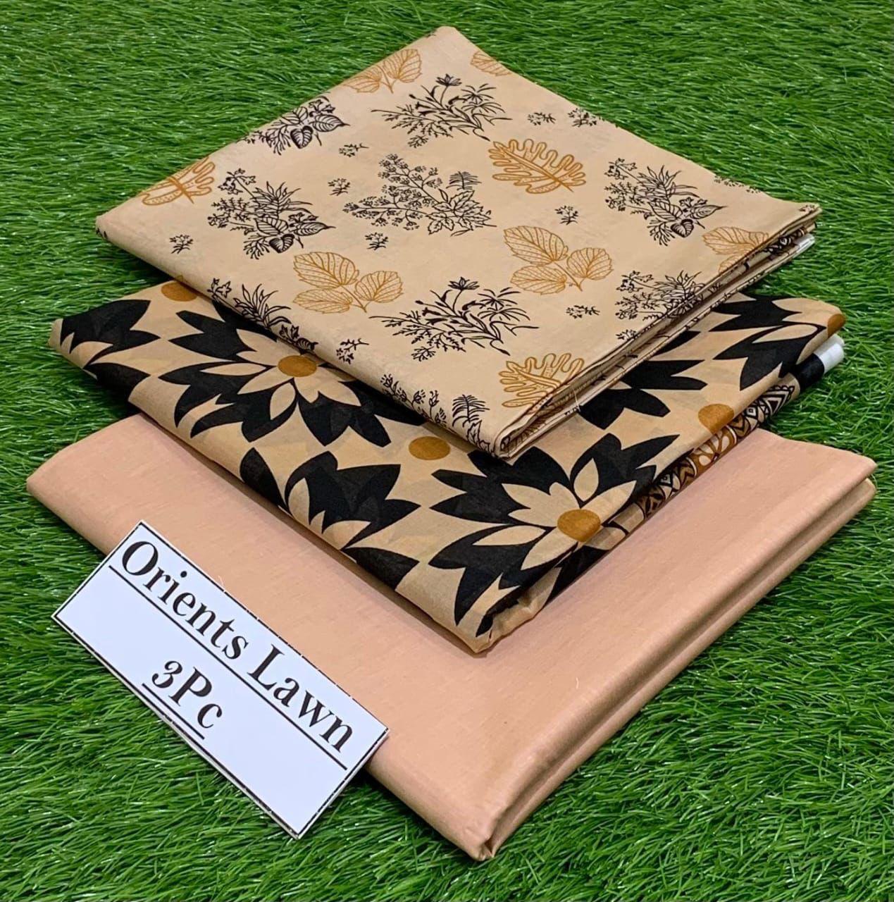 3Pc Printed Lawn
