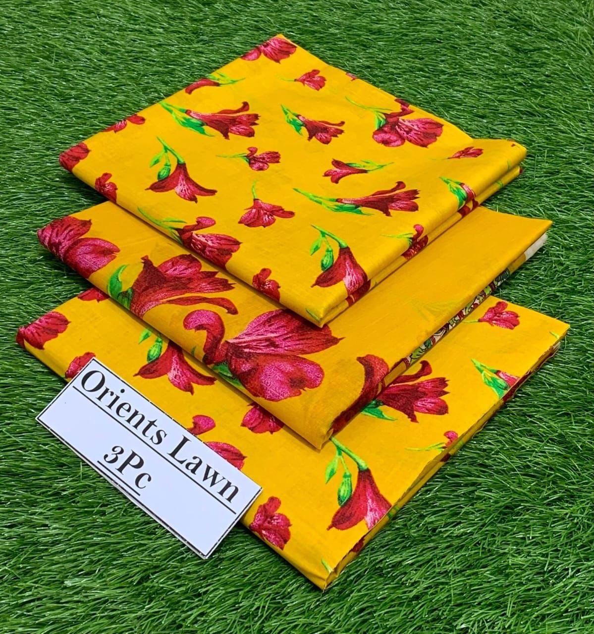 3Pc Printed Lawn