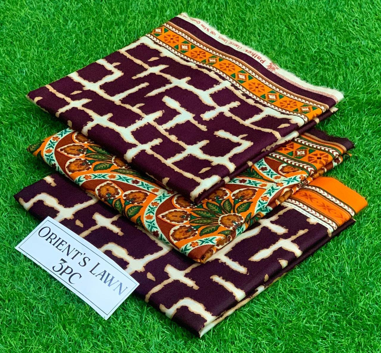 3Pc Printed Lawn