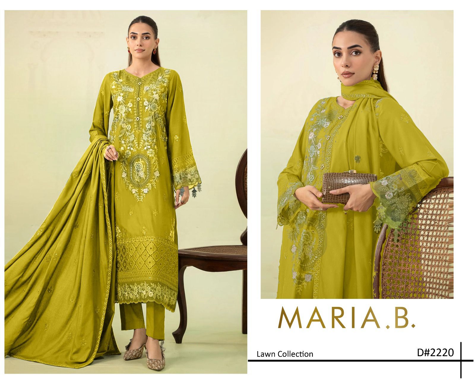 Maria B 3 Pieces Embroidered