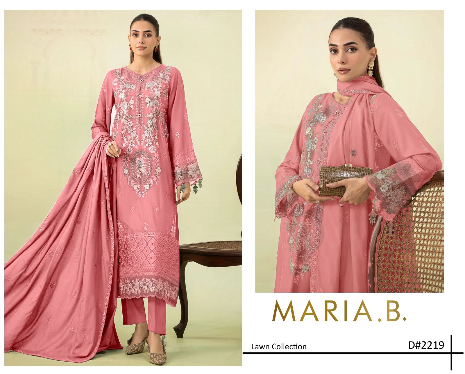 Maria B 3 Pieces Embroidered
