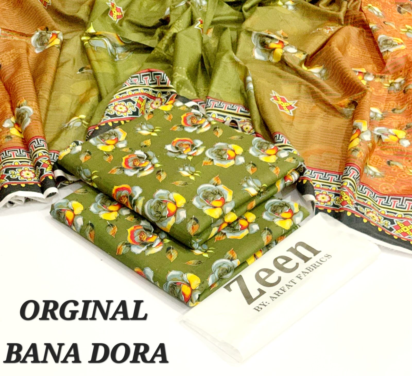 3pc Printed Lawn