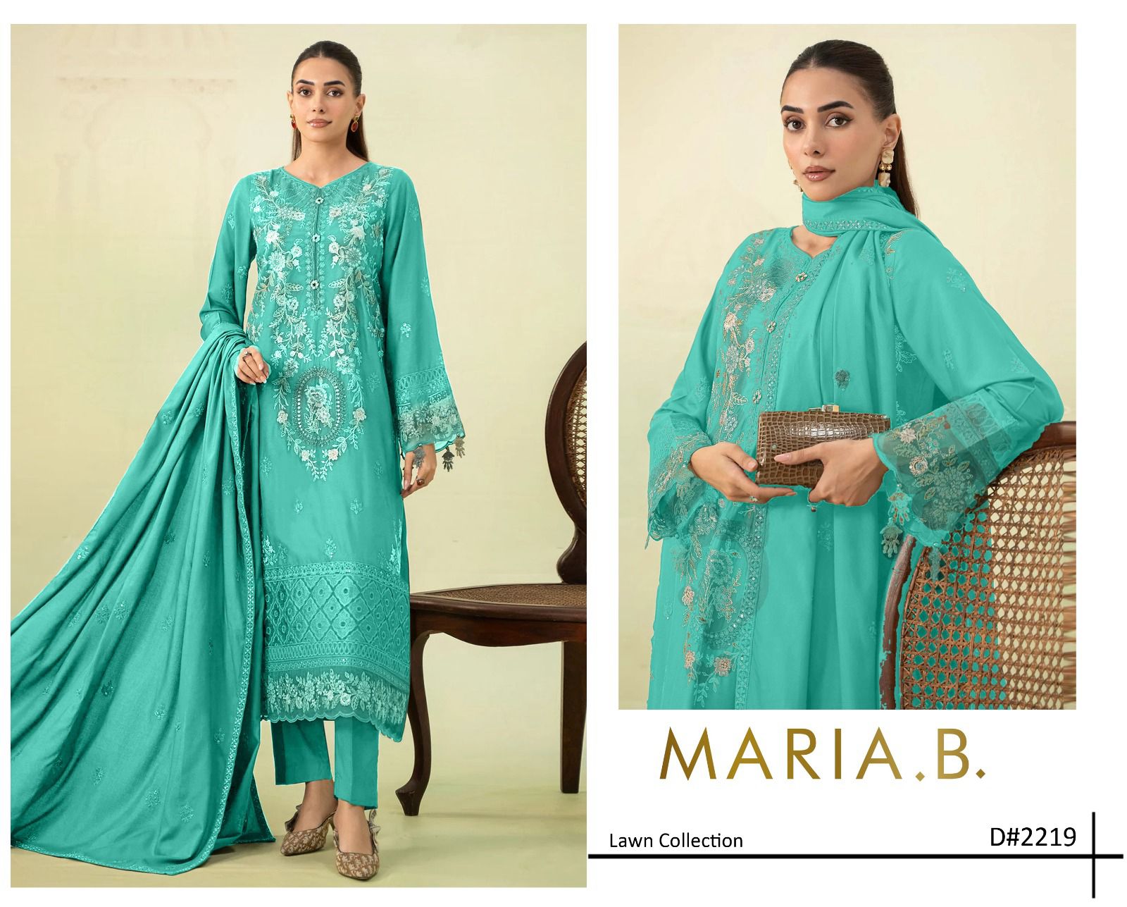 Maria B 3 Pieces Embroidered