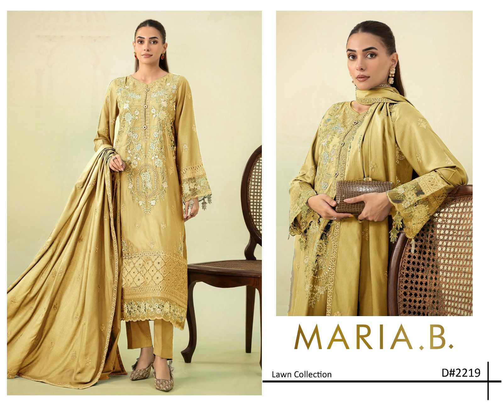 Maria B 3 Pieces Embroidered
