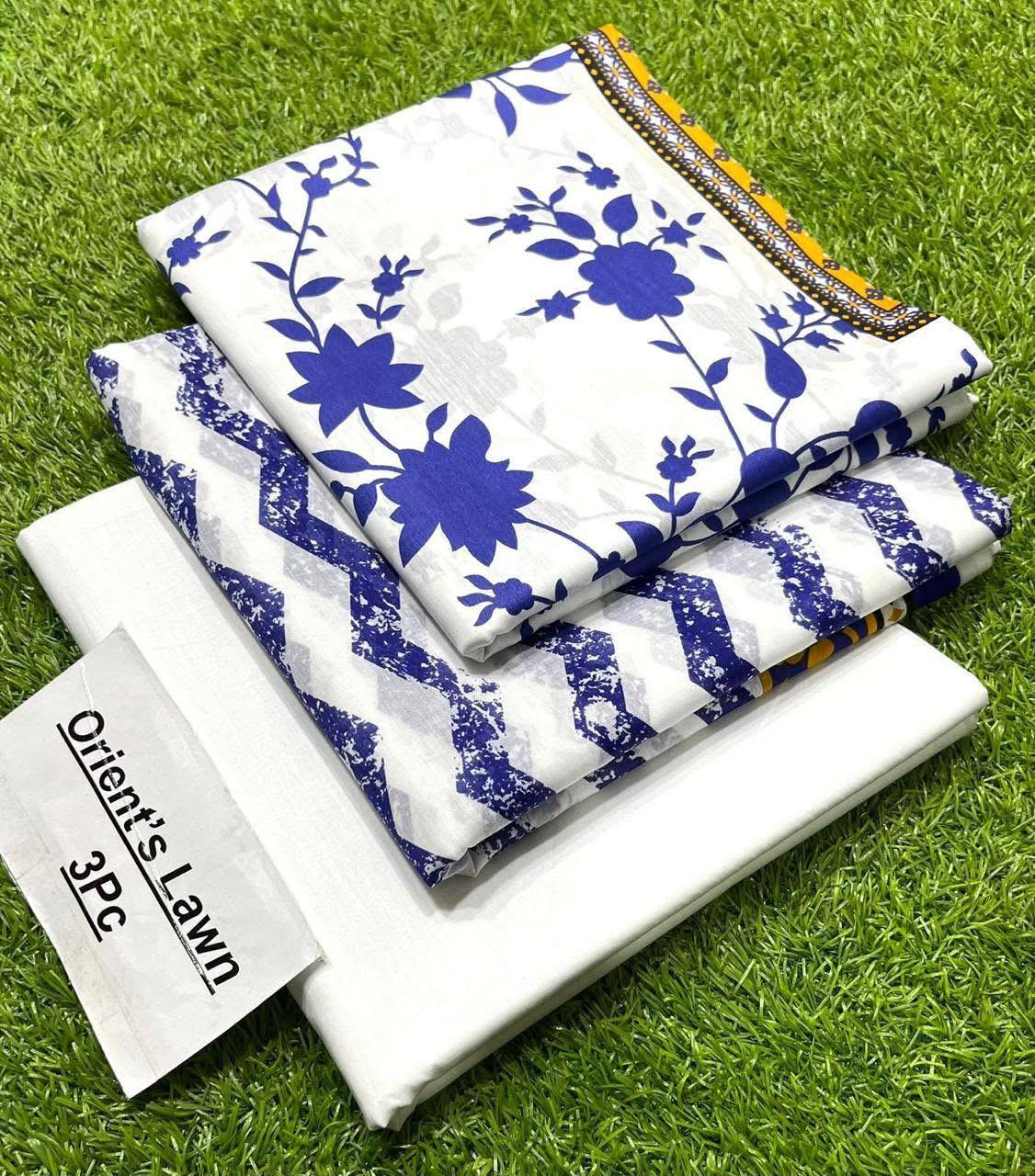 3Pc Printed Lawn