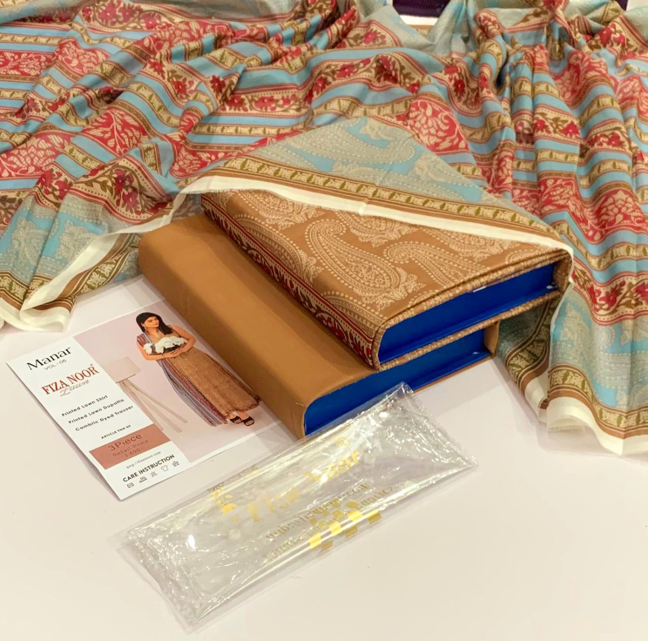 Fiza Noor Original 3pc Printed Lawn