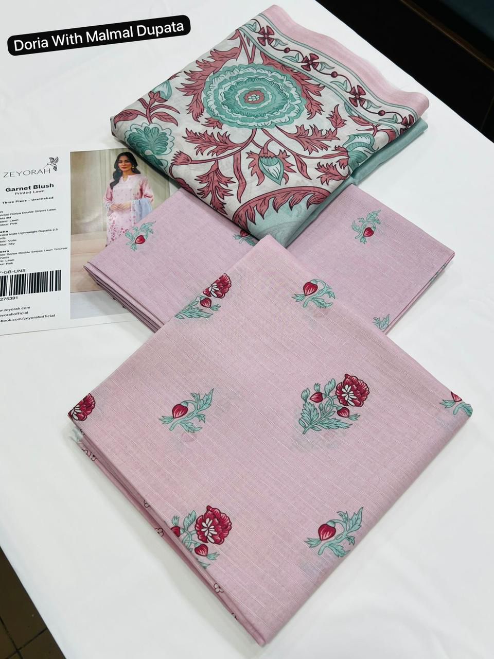 3pc Allover Printed Lawn Suit