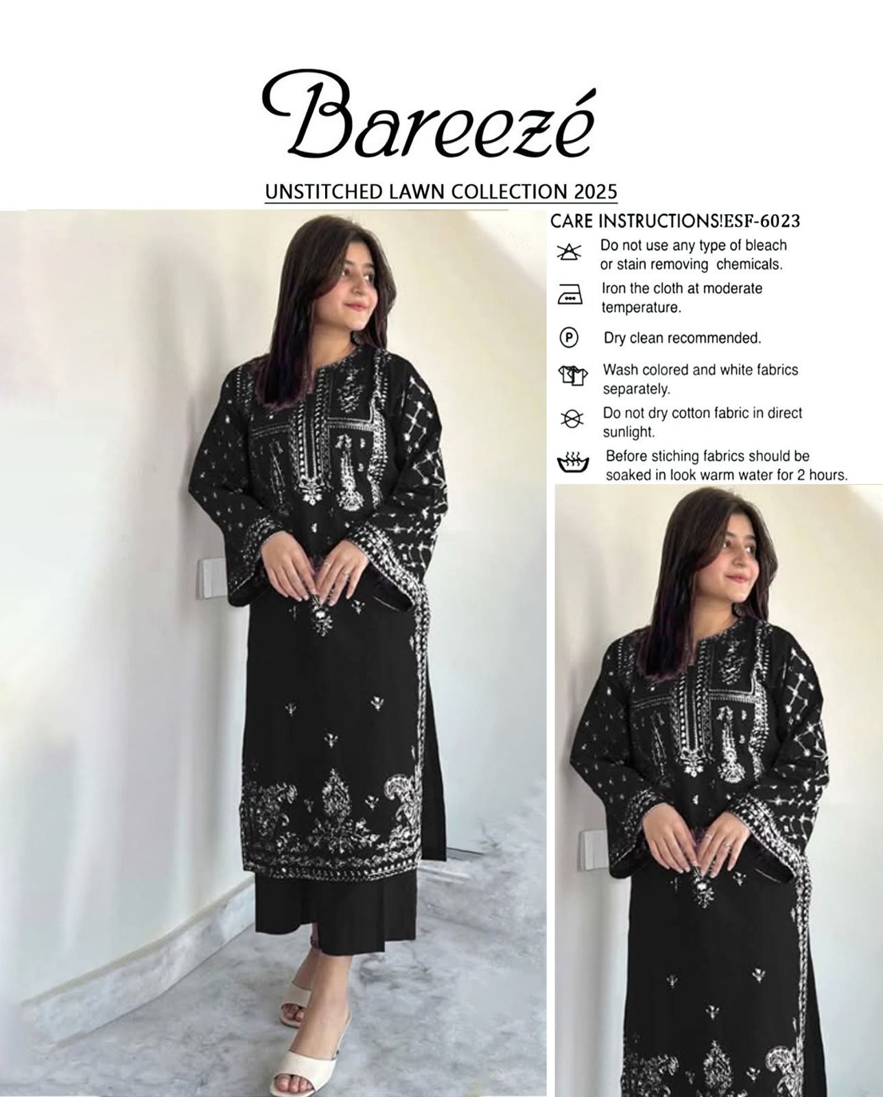 2Pc Embroidered Suit