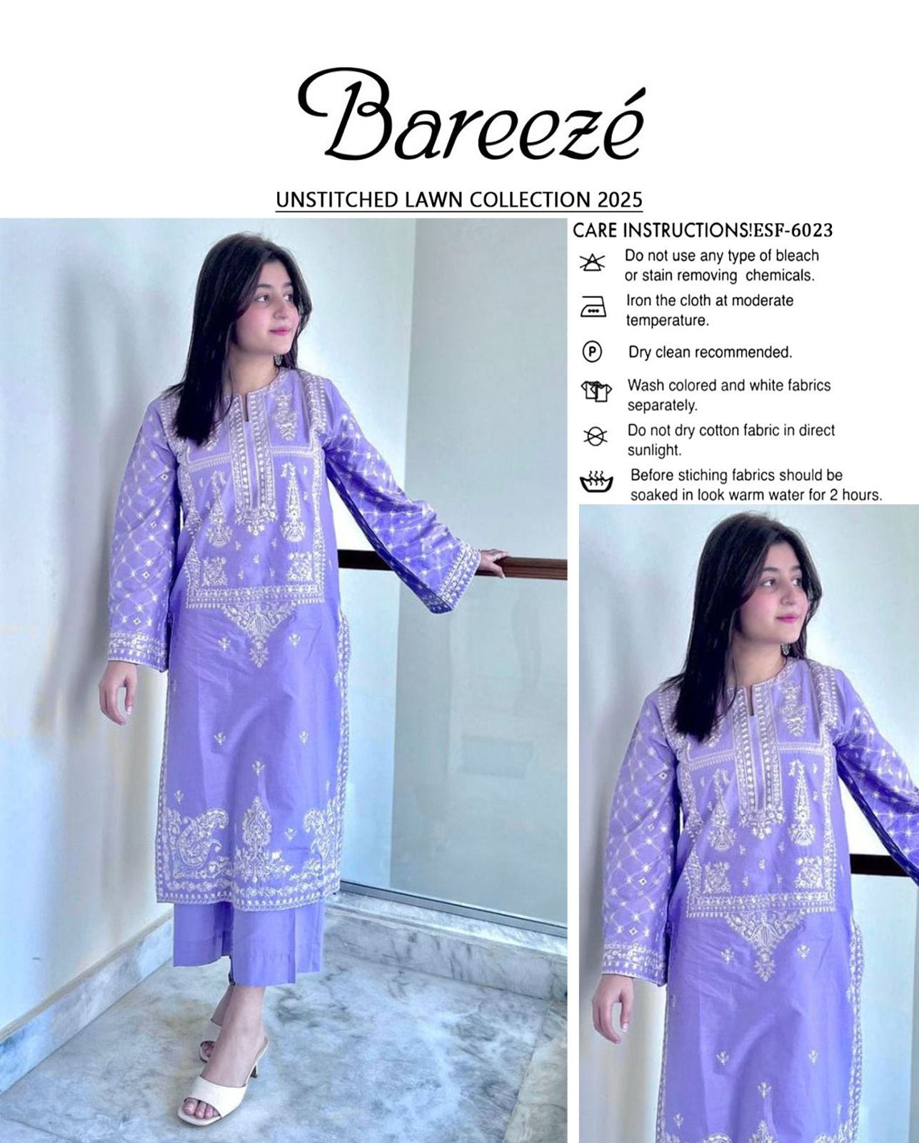 2Pc Embroidered Suit