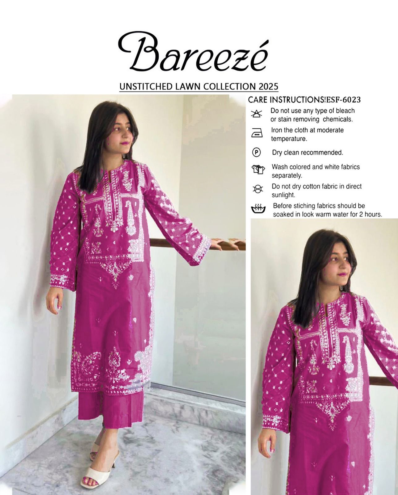 2Pc Embroidered Suit