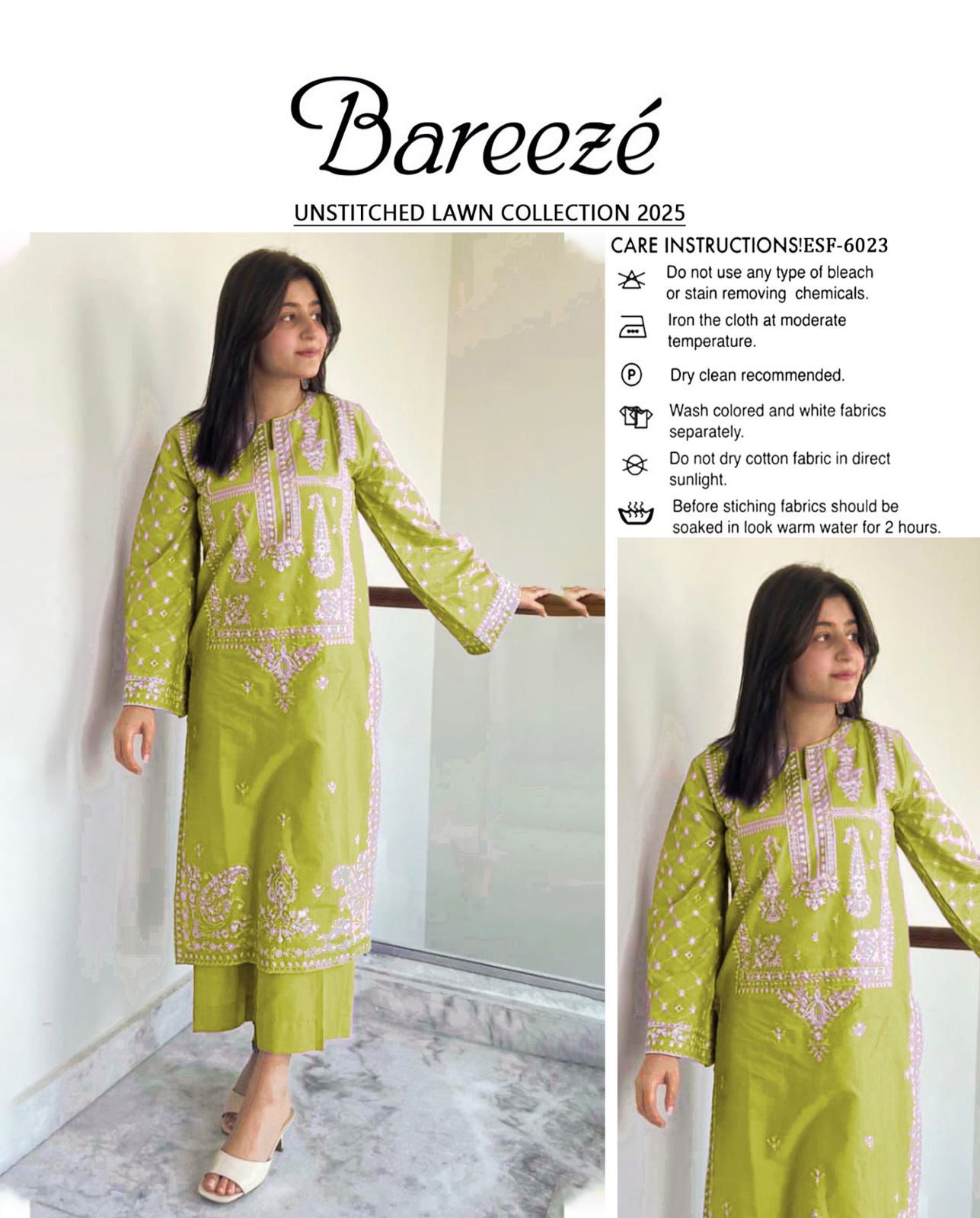 2Pc Embroidered Suit