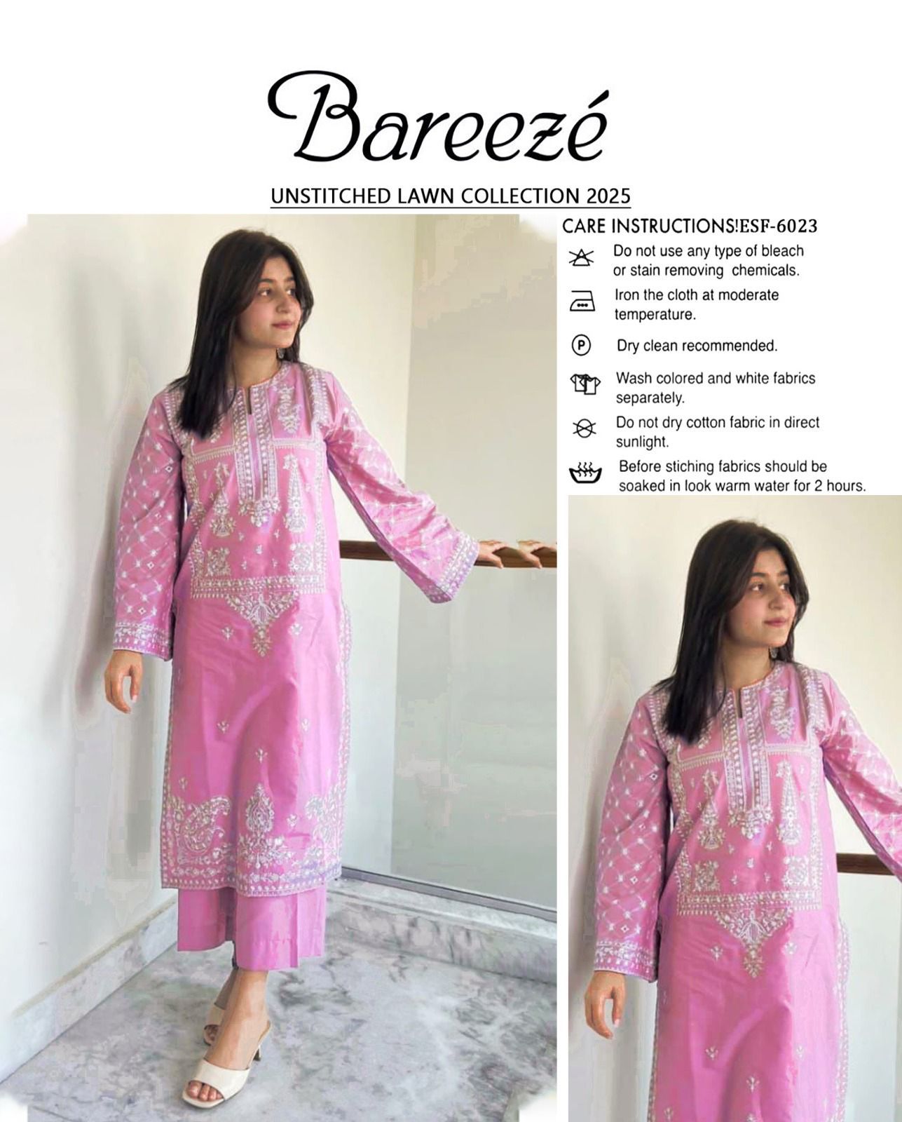 2Pc Embroidered Suit