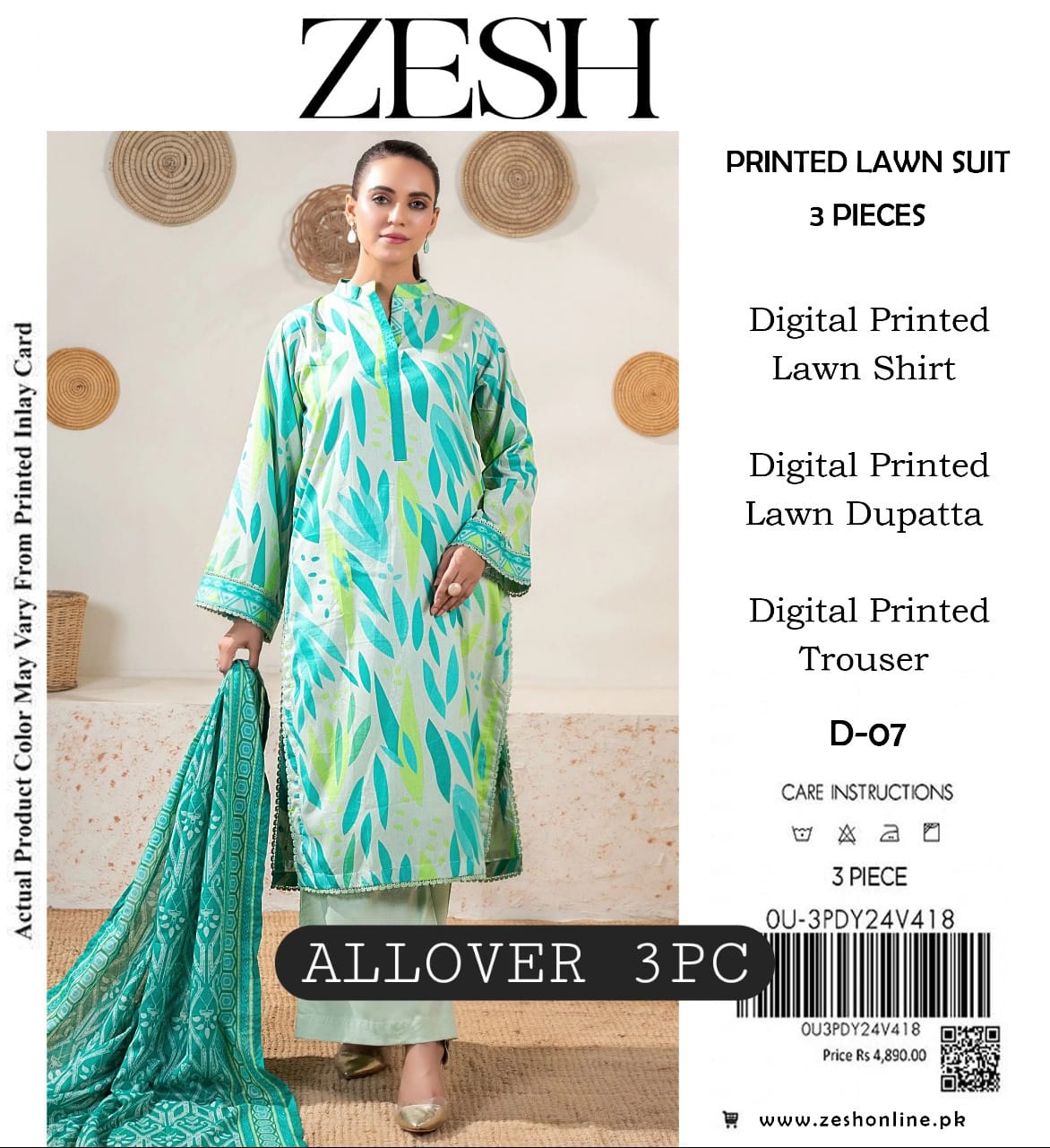 Printed lawn allover Lawn