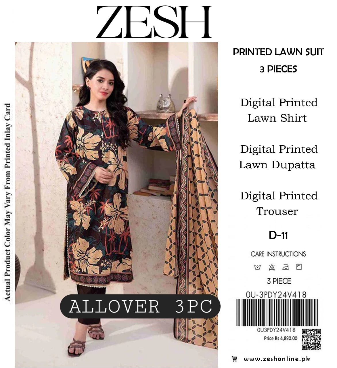 Printed lawn allover Lawn