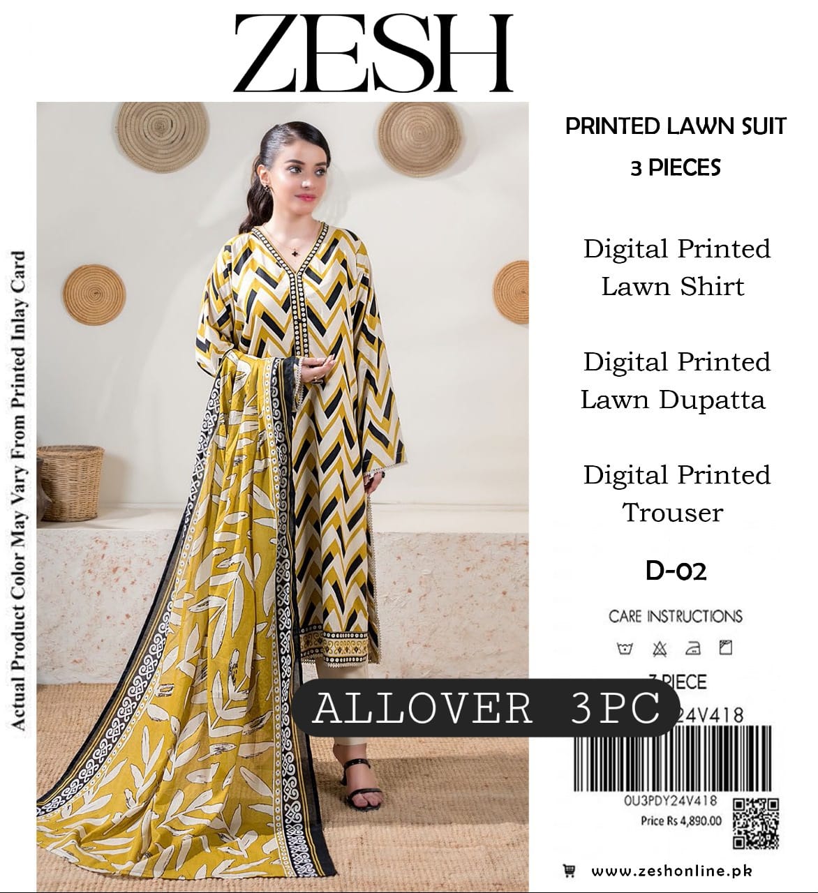 Printed lawn allover Lawn