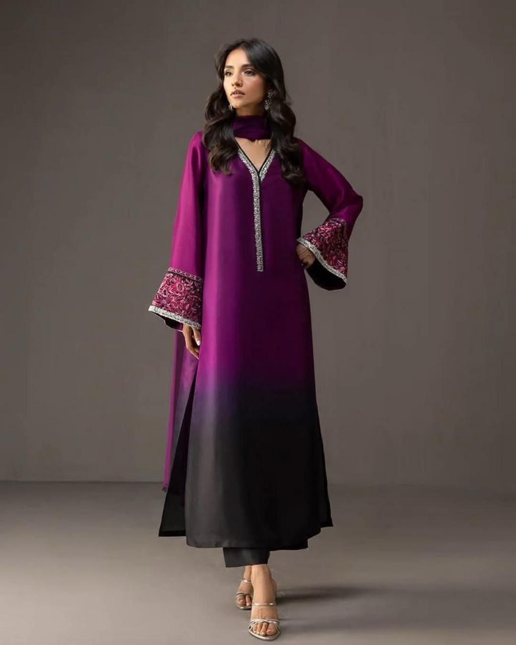 3 PC Silk Suit
