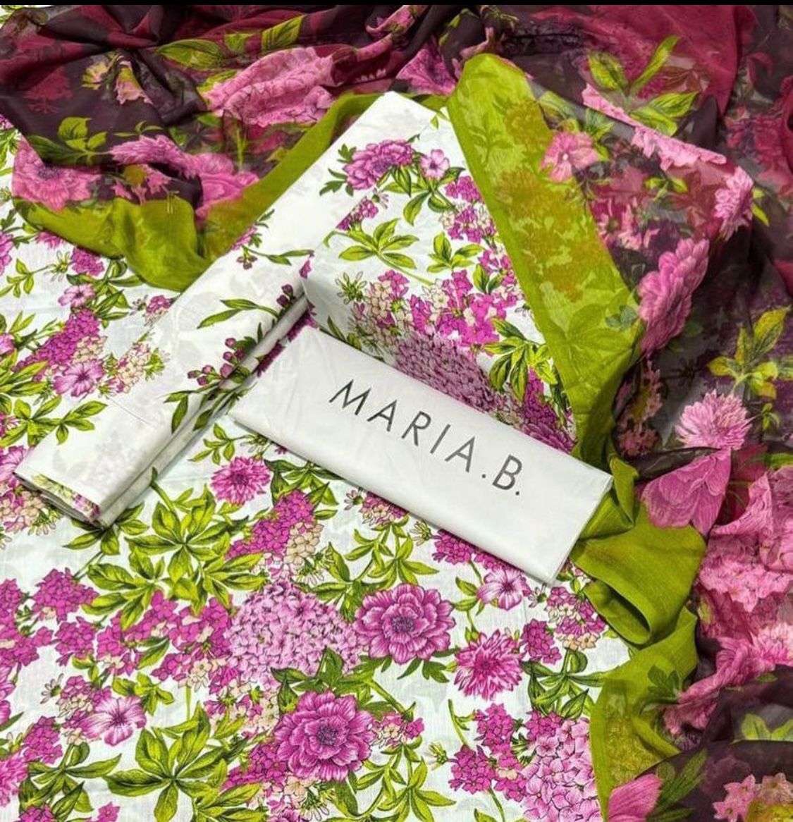 MARIA.B Shafoon Dupatta 3pc Lawn
