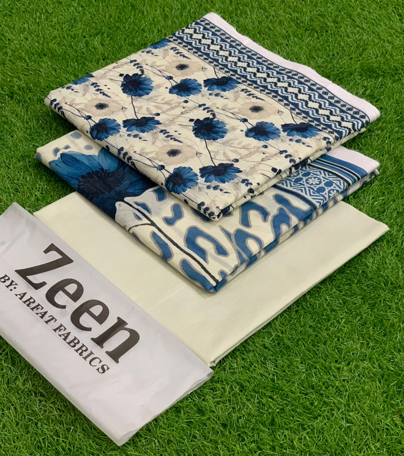 ZEEN 3-Piece Printed Lawn