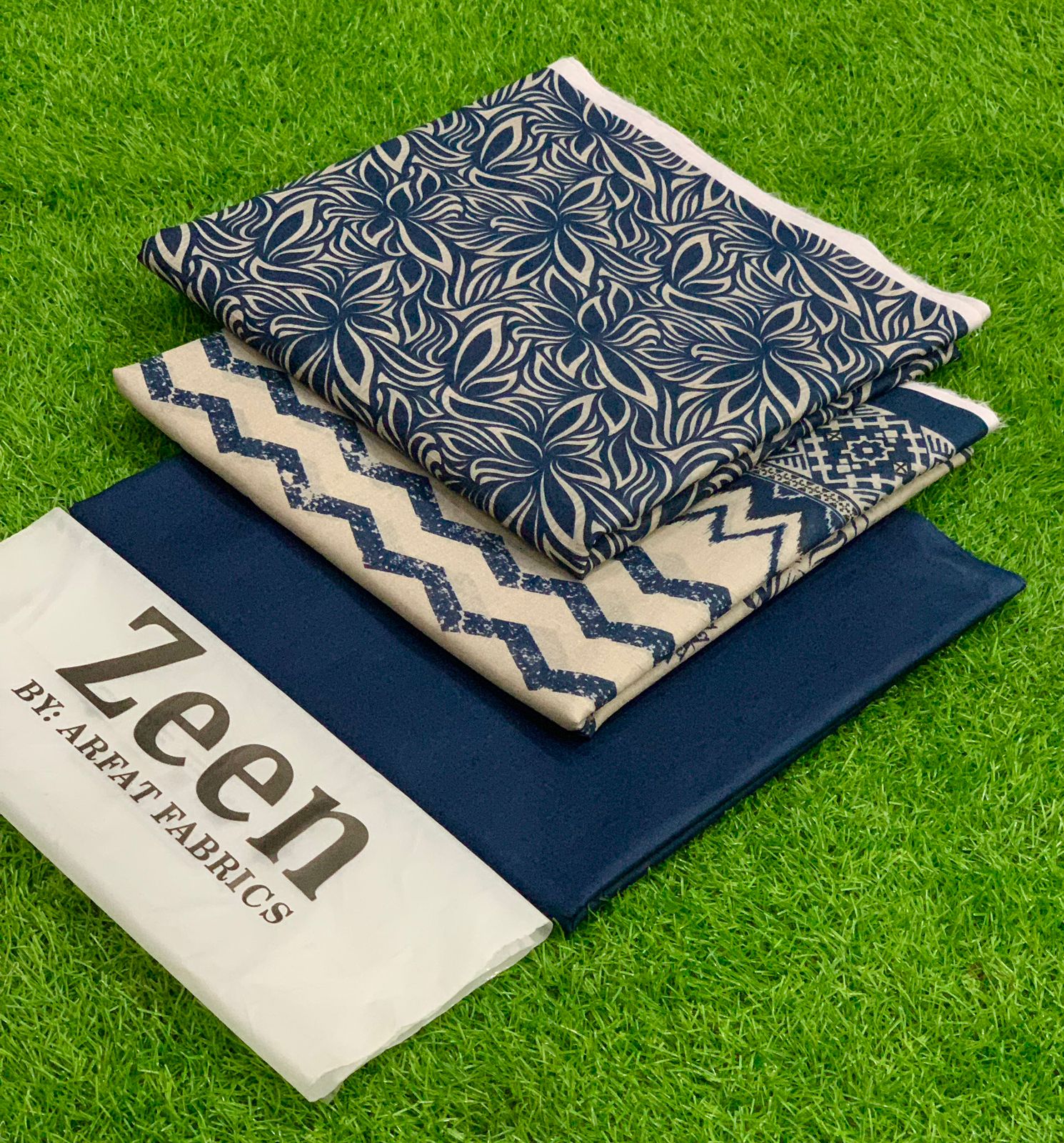ZEEN 3-Piece Printed Lawn