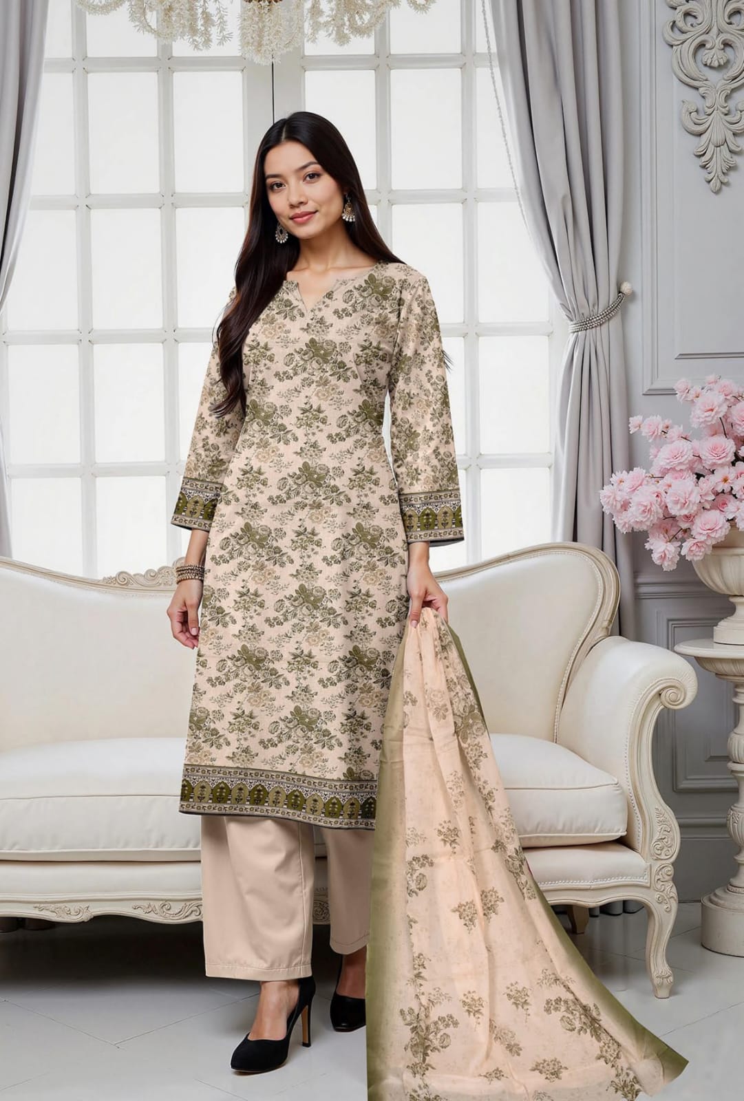 3 Pc Lawn Mother Collection
