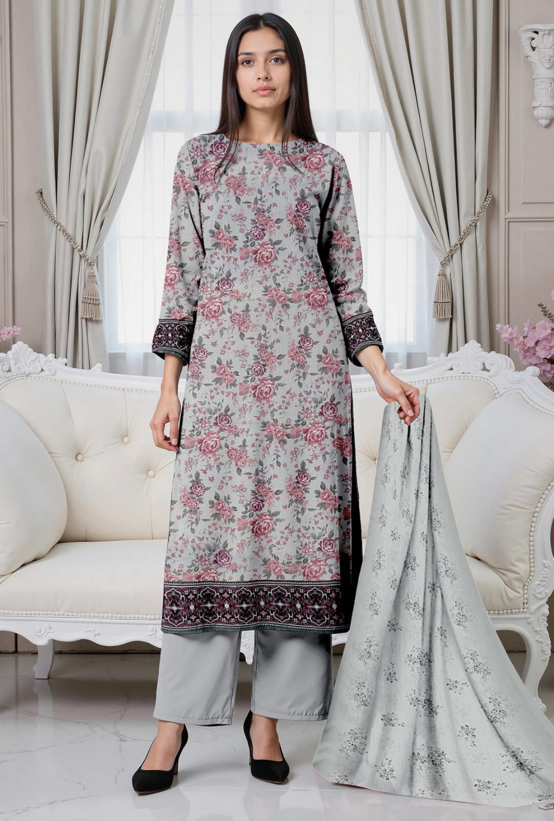 3 Pc Lawn Mother Collection