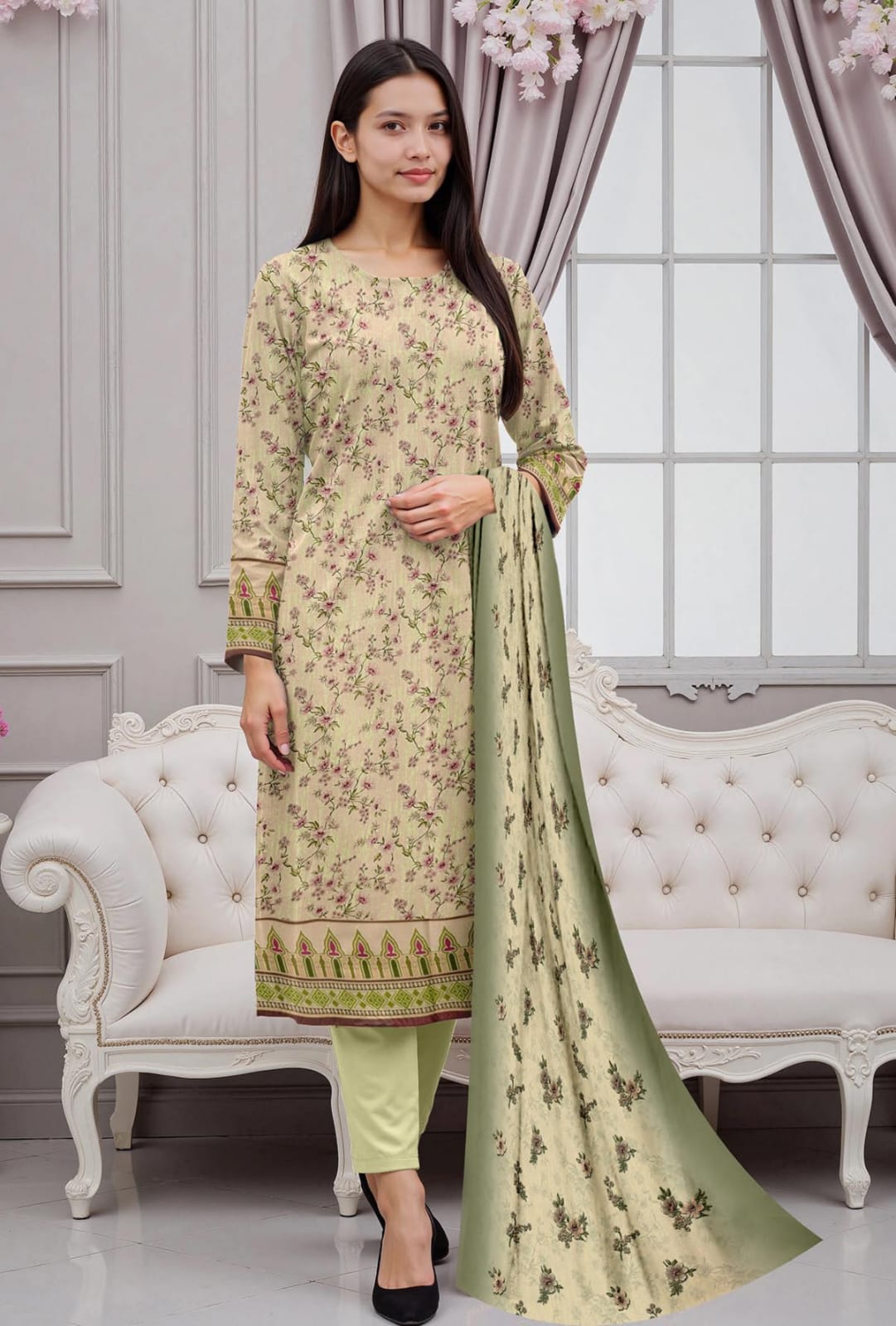 3 Pc Lawn Mother Collection