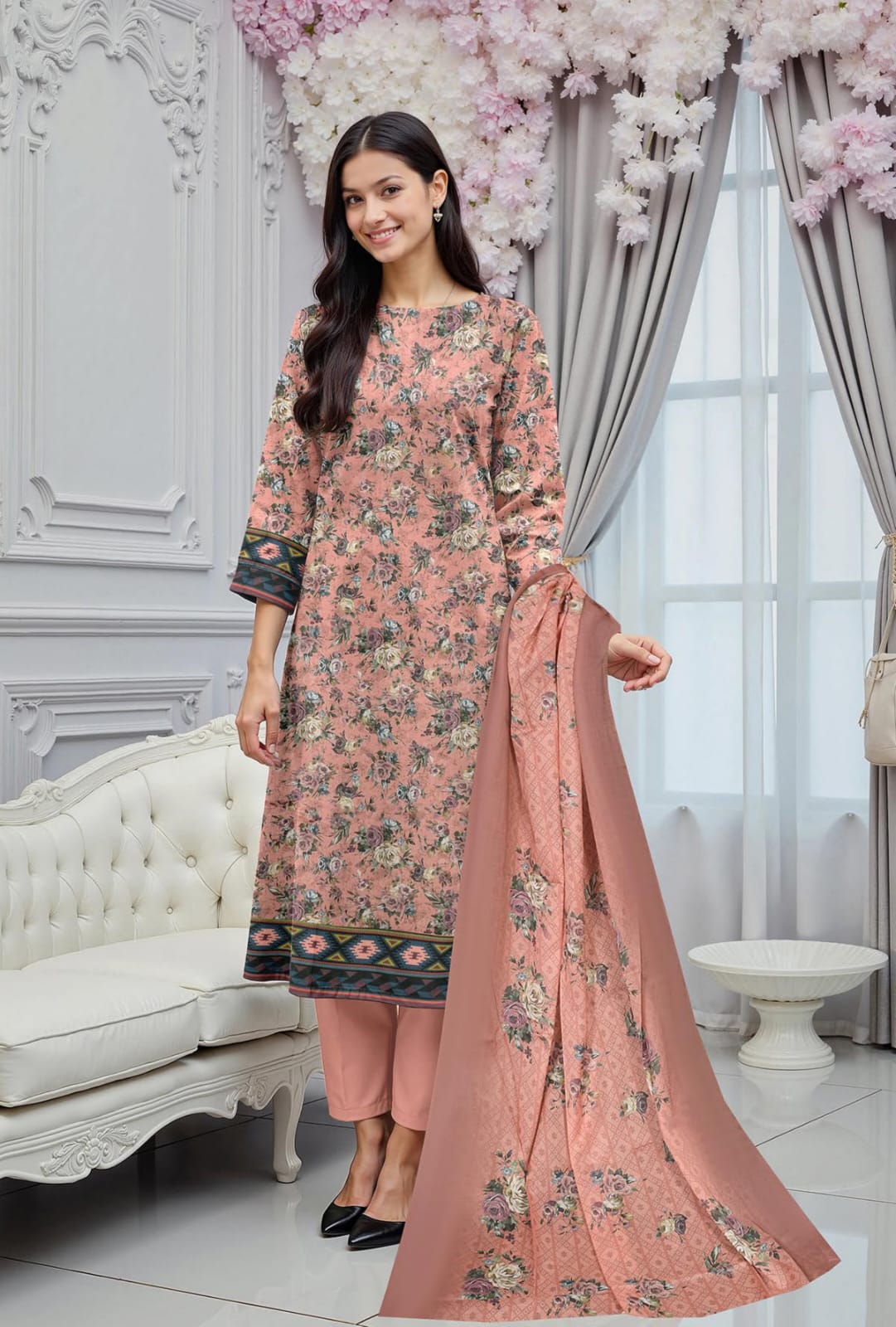 3 Pc Lawn Mother Collection