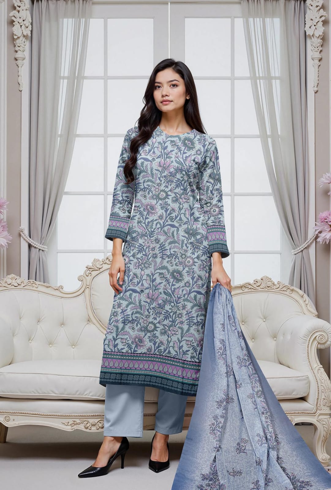 3 Pc Lawn Mother Collection
