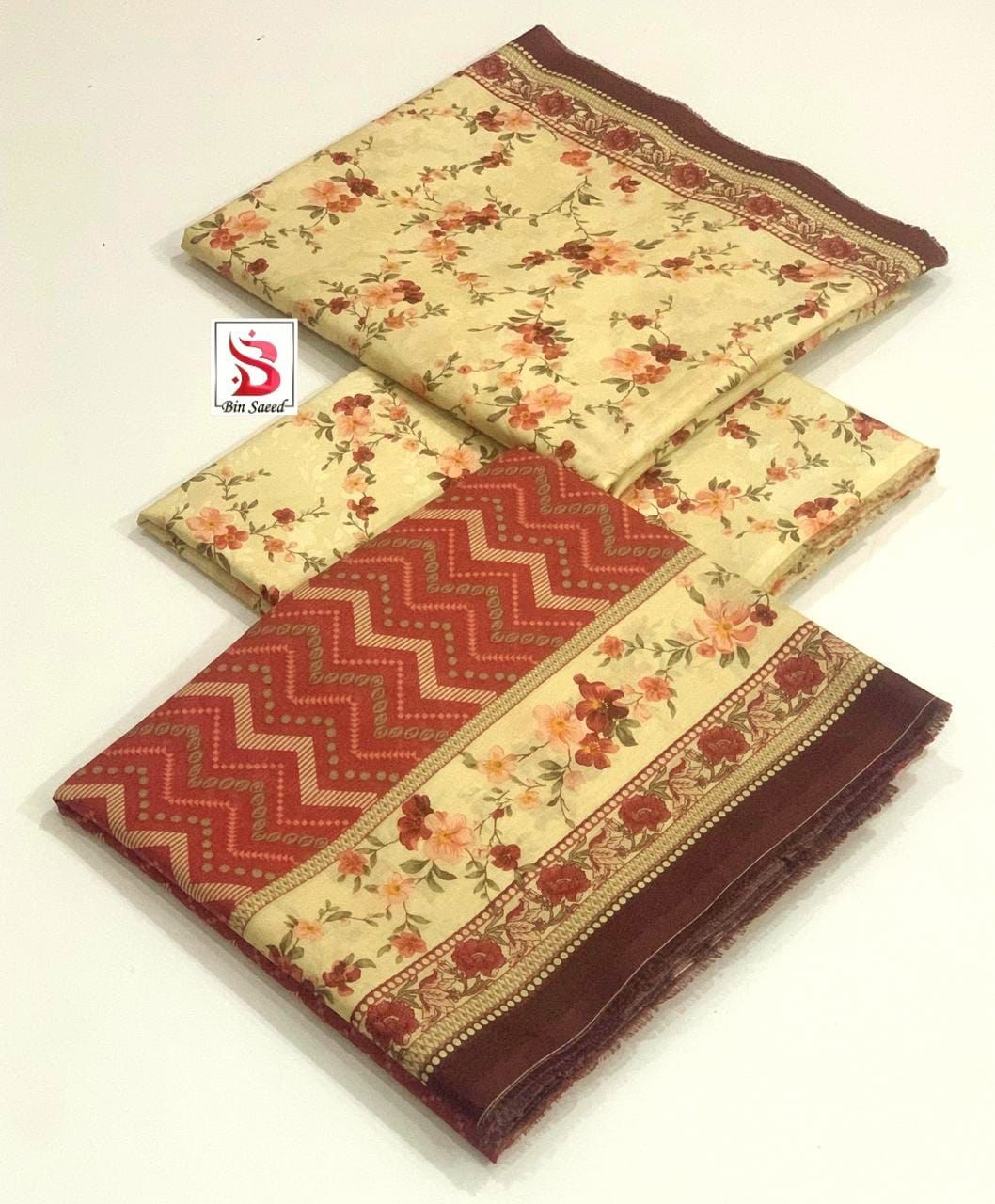 3 Pieces with Lawn Dupatta
