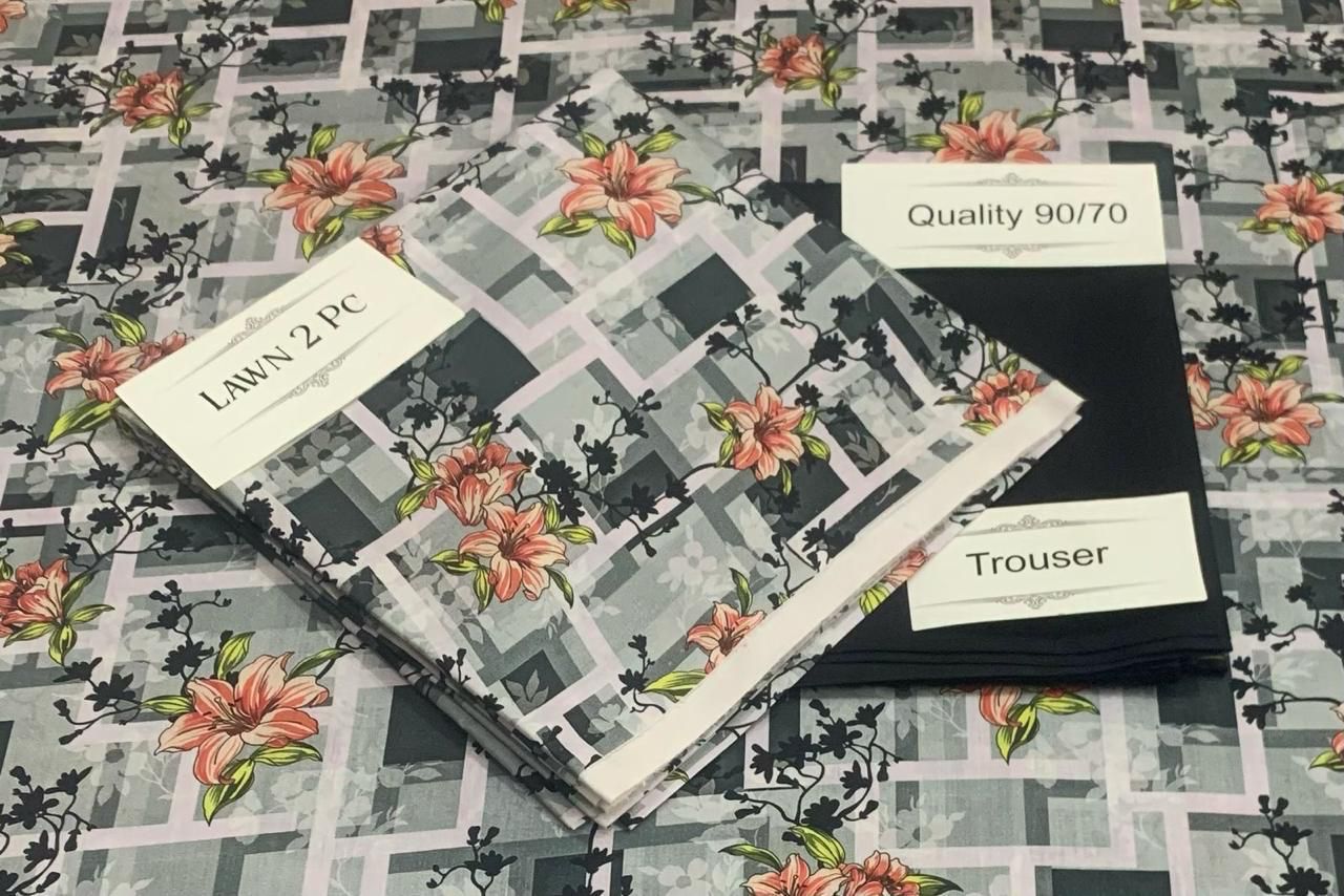 Digital Print 2 Pcs Lawn