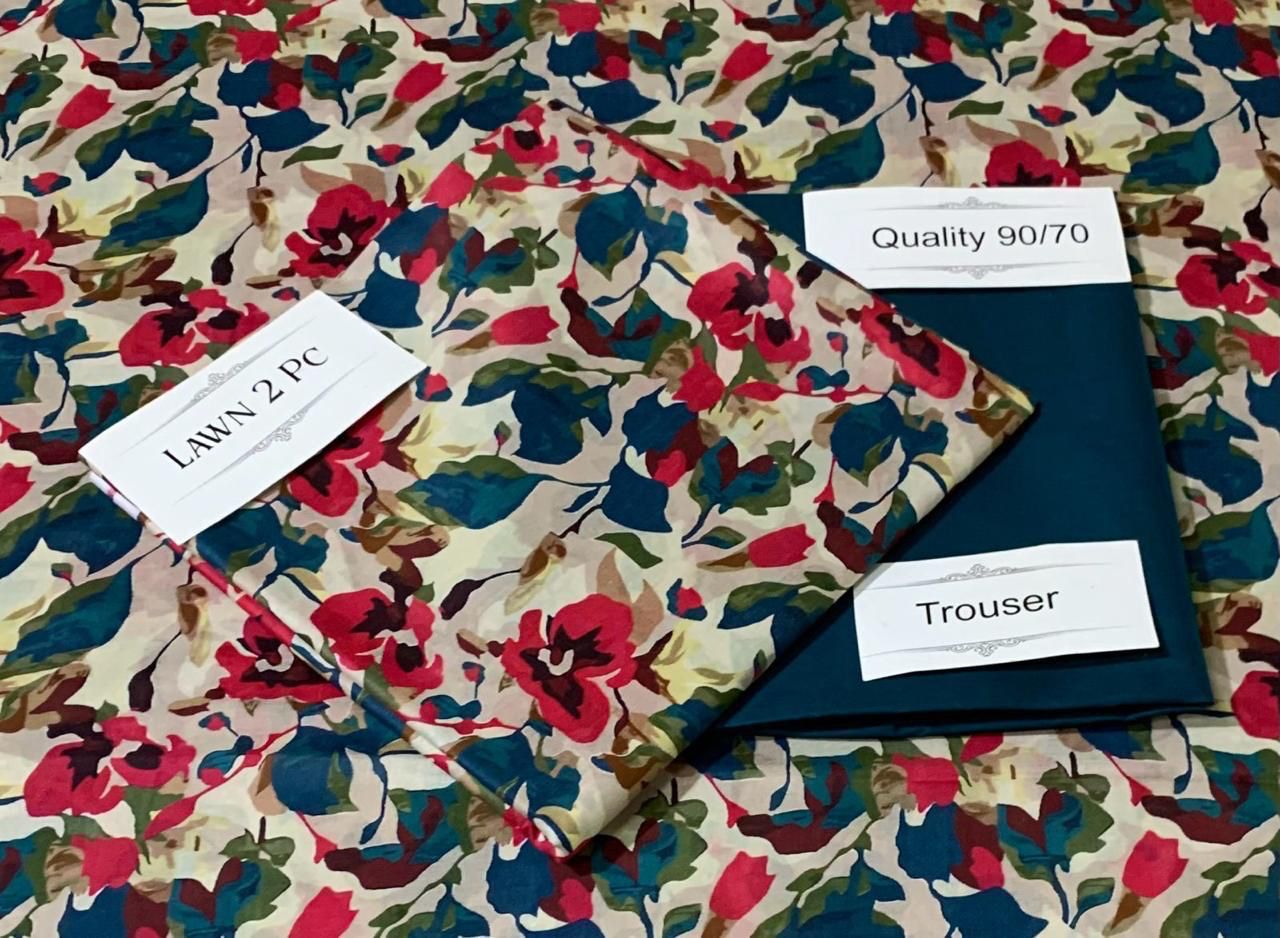 Digital Print 2 Pcs Lawn