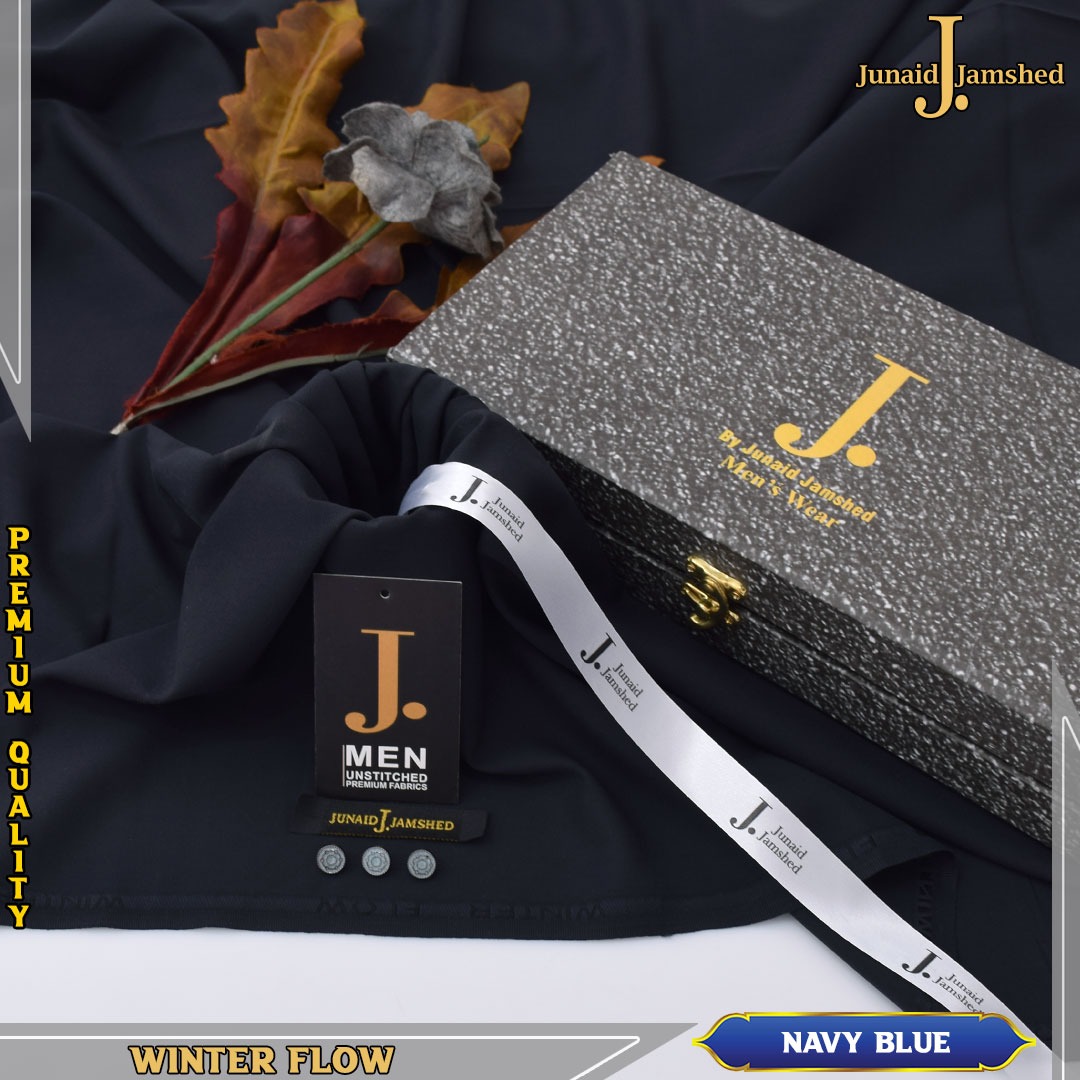 Men Winter Unstitched Suit Original Junaid Jamshaid