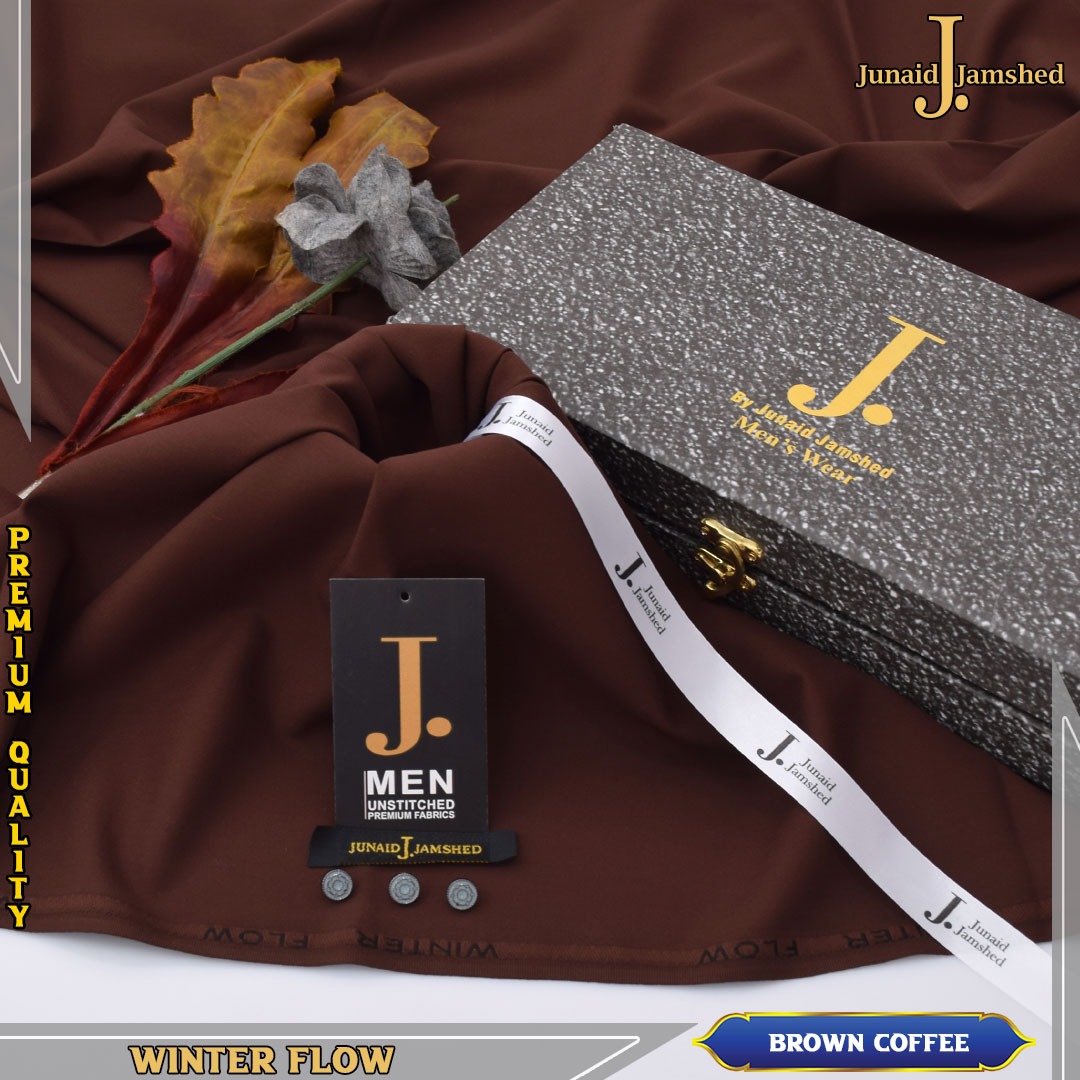 Men Winter Unstitched Suit Original Junaid Jamshaid