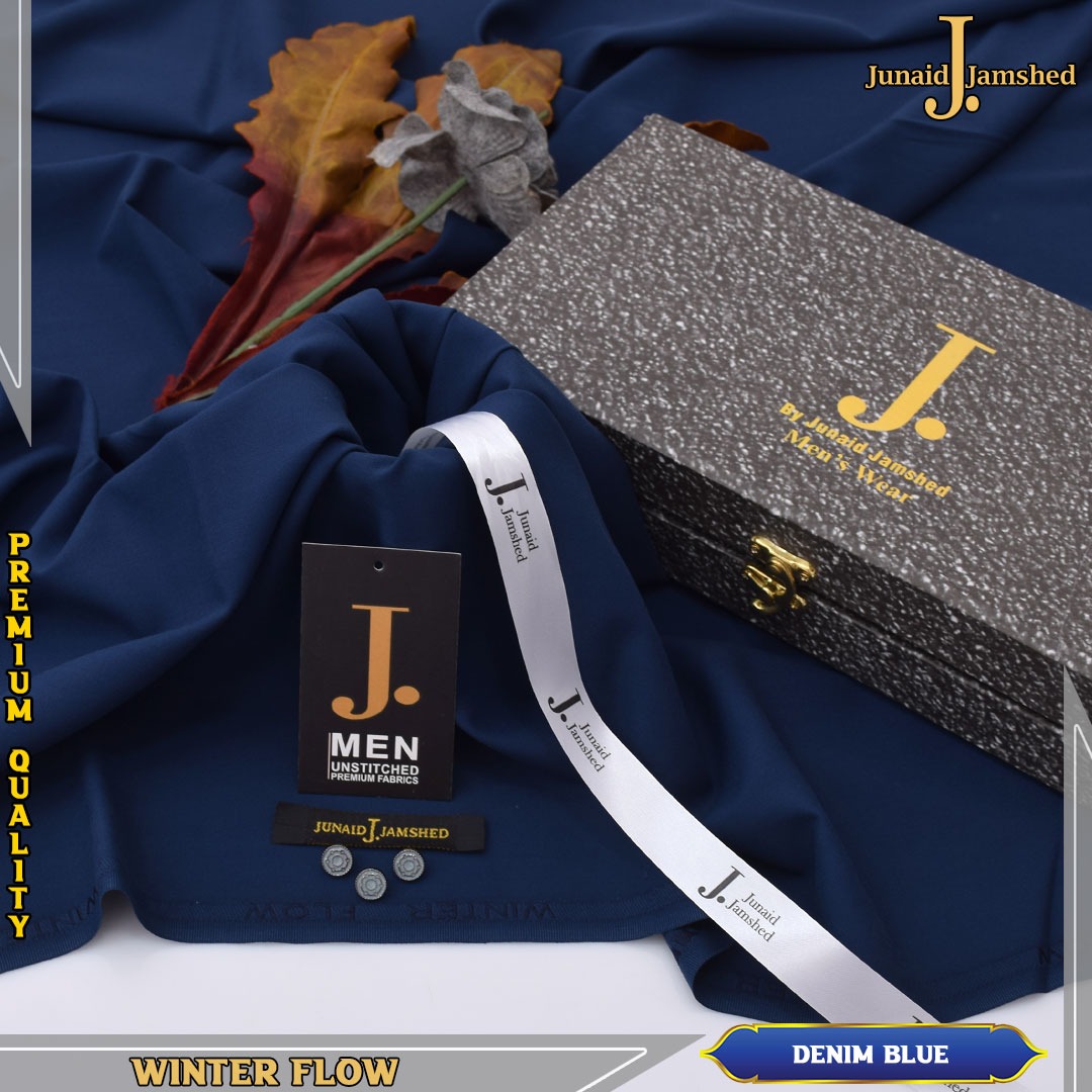Men Winter Unstitched Suit Original Junaid Jamshaid