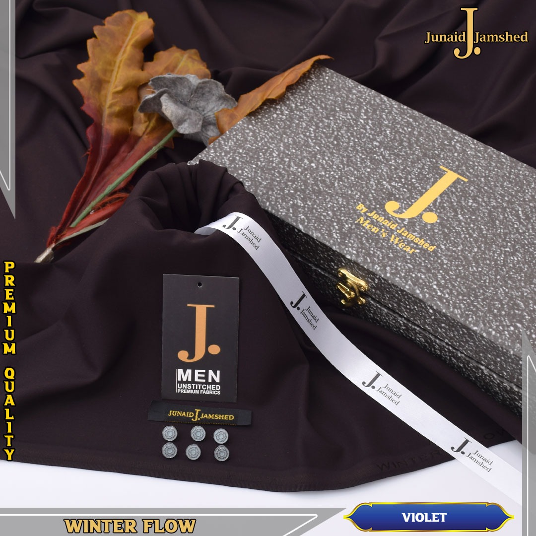 Men Winter Unstitched Suit Original Junaid Jamshaid